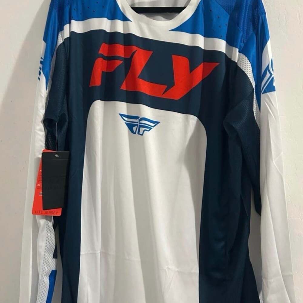 Fly Racing Lite Hydrogen Jersey Size 2X Blue White Red MX Enduro